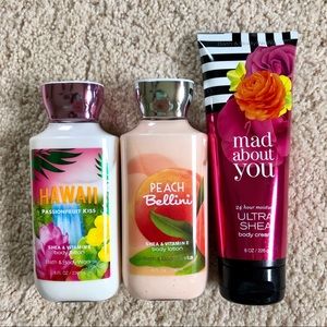 Bath and Body Works lotions